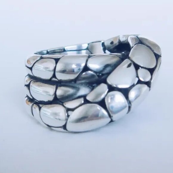 JOHN HARDY KALI TWIST STERLING SILVER RING SIZE 8.5 - Picture 2 of 3